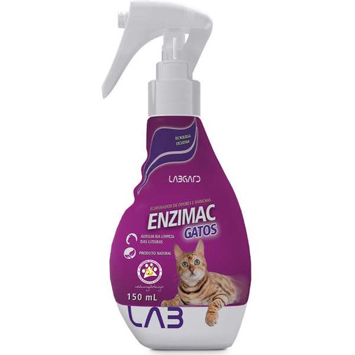 Eliminador de Odores e Manchas Labgard Enzimac Spray para Gatos 150ml