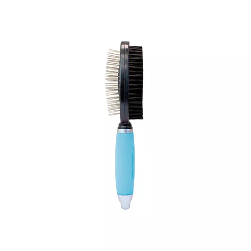Escova Dupla Germanhart Gel M Azul para Cães e Gatos