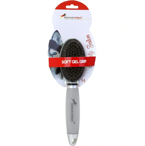 Escova Dupla Germanhart Gel M para Cães e Gatos