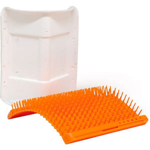 Escova Massageadora Truqys Pet Coçadinha Laranja para Gatos