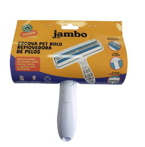 Escova Jambo Pet Rolo Removedor de Pelos