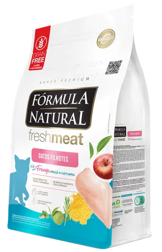 Ração Fórmula Natural Freshmeat para Gatos Filhotes Sabor Frango e Maçã 1Kg
