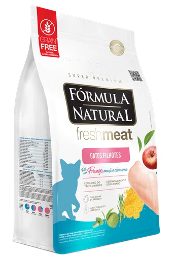 Ração Fórmula Natural Freshmeat para Gatos Filhotes Sabor Frango e Maçã 1Kg