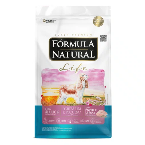 FORMULA NATURAL LIFE CAO ADULTO MINI E PEQUENO 7KG