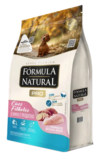 Ração Fórmula Natural Pro para Cães Filhotes Raças Pequenas e Mini Sabor Frango e Batata-Doce 1Kg
