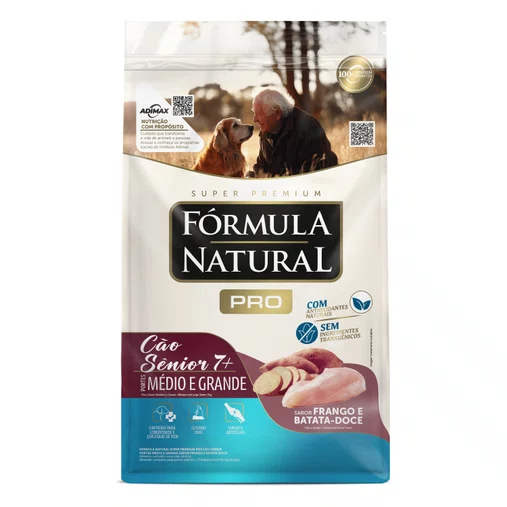 Ração Fórmula Natural Pro para Cães Sênior Raças Médias e Grandes Sabor Frango e Batata-Doce 15Kg