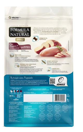 Ração Fórmula Natural Pro para Cães Sênior Raças Médias e Grandes Sabor Frango e Batata-Doce 15Kg