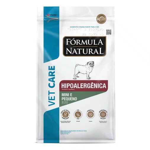 Ração Fórmula Natural Vet Care Hipoalergênica para Cães Raças Pequenas e Mini 2Kg