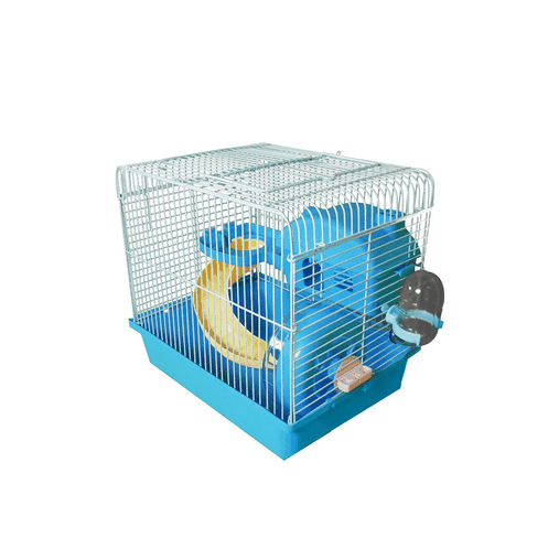 GAIOLA HAMSTER HAPPY HOME COMPLETA AZUL THE PETS BRASIL