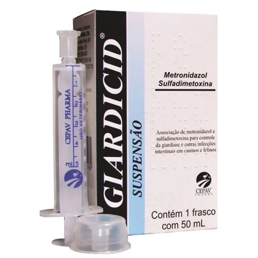 Giardicida Cepav Giardicid Suspensão para Cães e Gatos 50ml