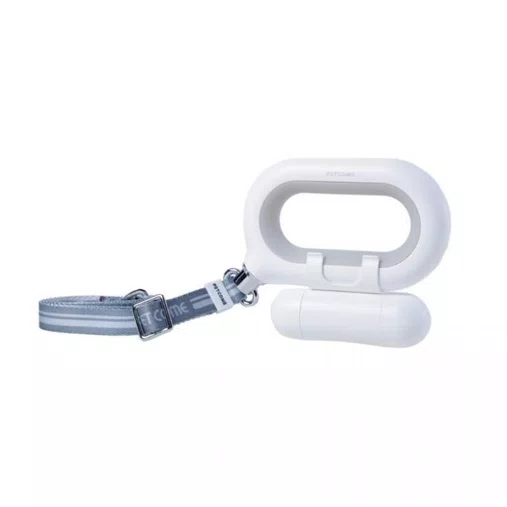 Guia Led Porta Cata Caca Branca para Cães