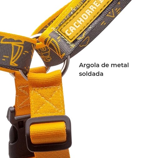 Guia Peitoral Cachorreiros Anti Puxão Outdoor para Cães P