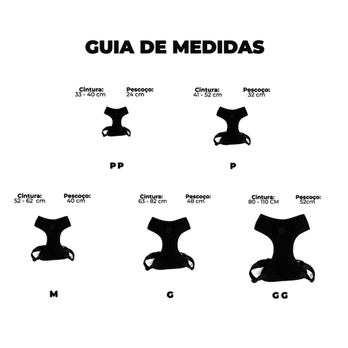 Guia Peitoral Cachorreiros Flow Floral para Cães PP