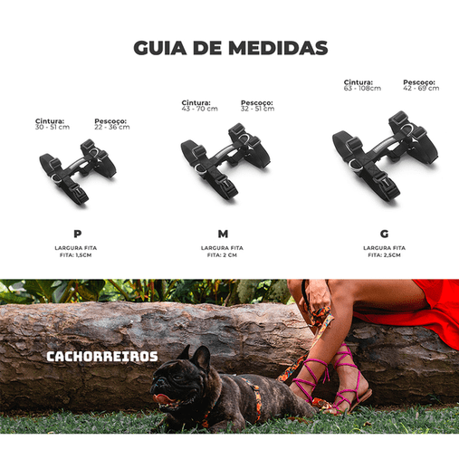 Guia Peitoral Cachorreiros H Guyra para Cães P
