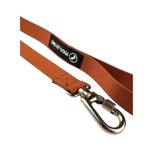 GUIA PEITORAL HUG BROWN E PRETO G KING OF DOGS