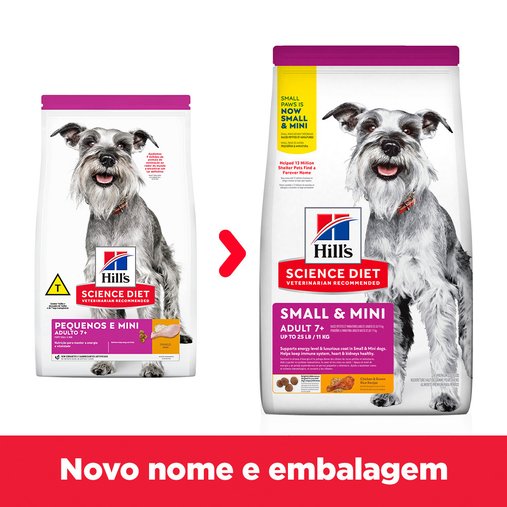 HILLS CANINE ADULTO 7 PEQUENOS E MINI 7,03KG