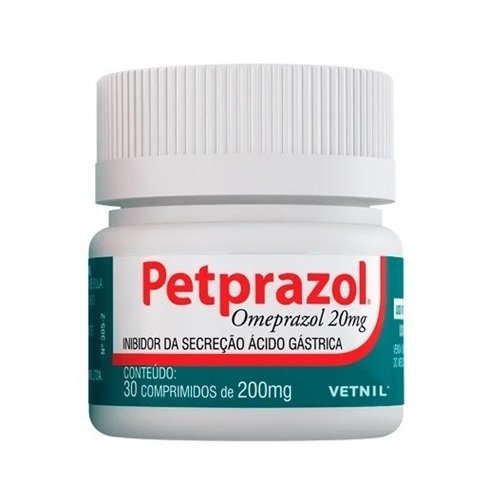 Inibidor de Secreção Ácido-Gástrica Vetnil Petprazol 20mg