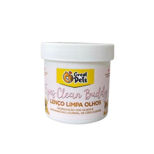 Lenço Umidecido Great Pets Limpa Olhos para Cães e Gatos