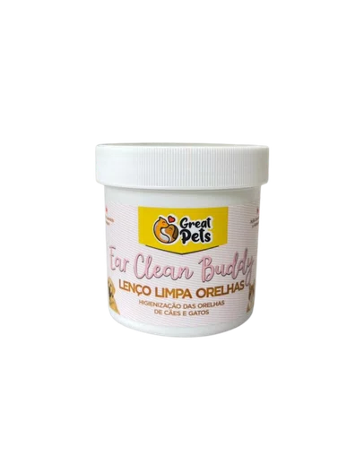 Lenço Great Pets Limpa Orelhas para Cães e Gatos