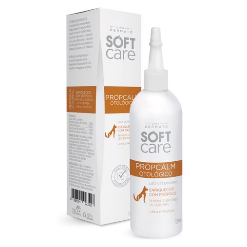 Limpador Auricular Soft Care Propcalm Otológico para Cães e Gatos 100ml