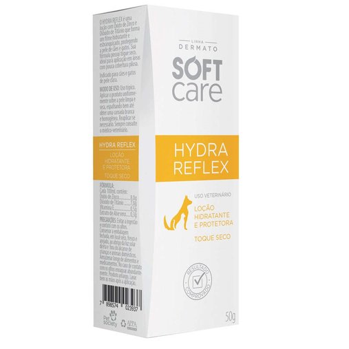 Loção Hidratante Soft Care Hydra Reflex para Cães e Gatos 50g