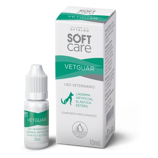 Lubrificante Oftálmico Soft Care Vetguar para Cães e Gatos 10ml