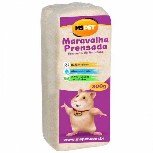 Marvalha MS Pet Serragem Prensada Fina 800g