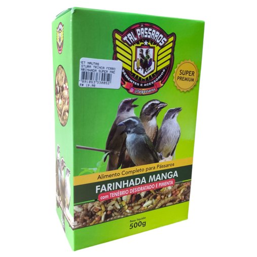 MISTURA TRINCA FERRO FARINHADA SUPER PREMIUM 500G TAL PASSAROS