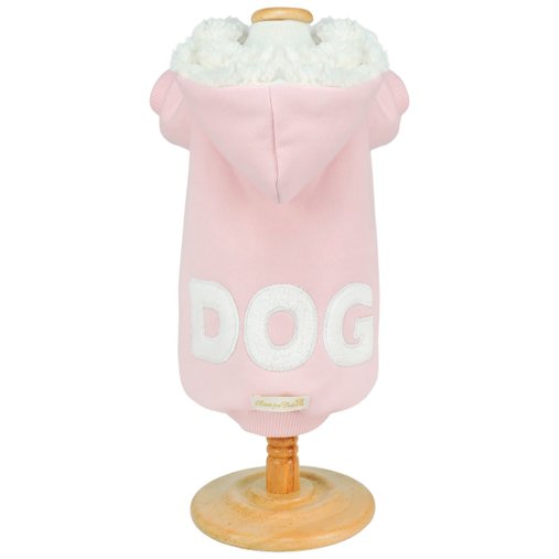 MOLETOM CAPUZ DOG ROSA BEBE G BONITO PRA CACHORRO