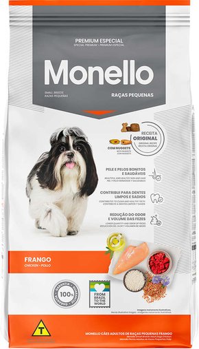 Ração Monello Dog para Cães Adultos Raças Pequenas sabor Frango 15Kg