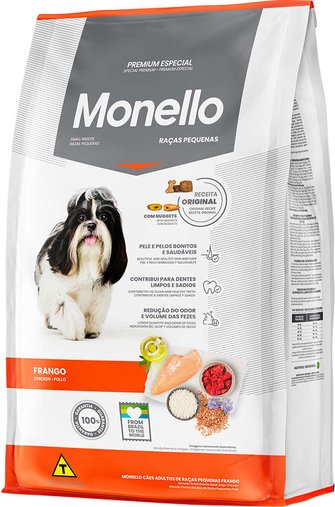 Ração Monello Dog para Cães Adultos Raças Pequenas sabor Frango 15Kg