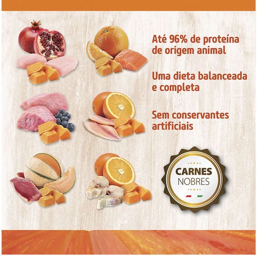 Ração N&D Pumpkin para Gatos Adultos Sabor Salmão, Abóbora e Laranja 1,5Kg