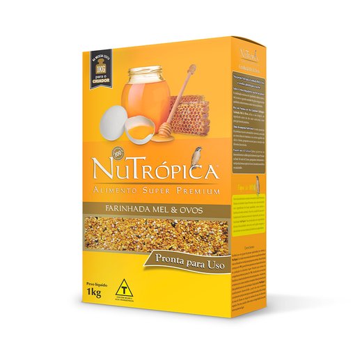 NUTROPICA CALOPSITA PRONTA PARA USO FARINHADA MEL E OVOS 200G