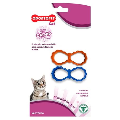 Brinquedo Odontopet Cat Laço com Catnip para Gatos