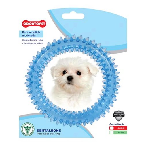 Brinquedo Odontopet Argola Dental Azul 7kg para Cães