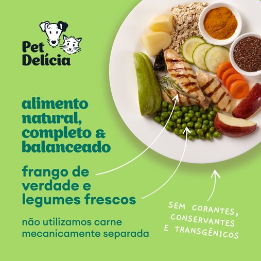 Patê Pet Delícia Natural Papinha para Cães Filhotes Sabor Frango 320g