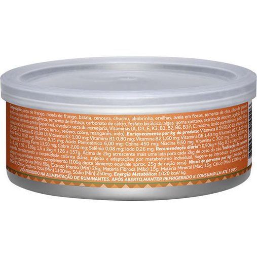 Patê Pet Delícia Natural para Cães Adultos Sabor Jardineira de Frango 110g