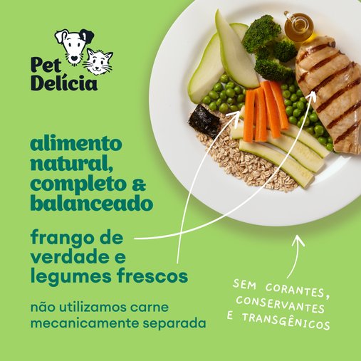 Patê Pet Delícia Natural para Gatos sabor Maravilha de Frango 110g