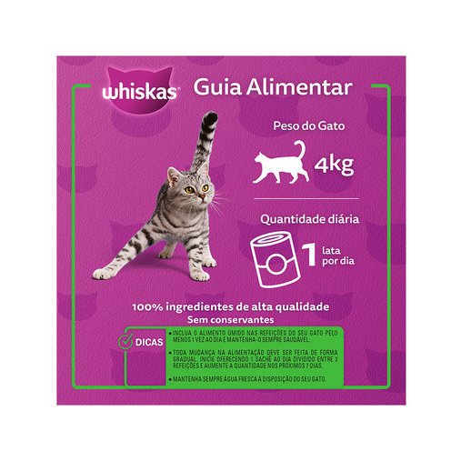 Patê Whiskas para Gatos Sabor Carne ao Molho 290g
