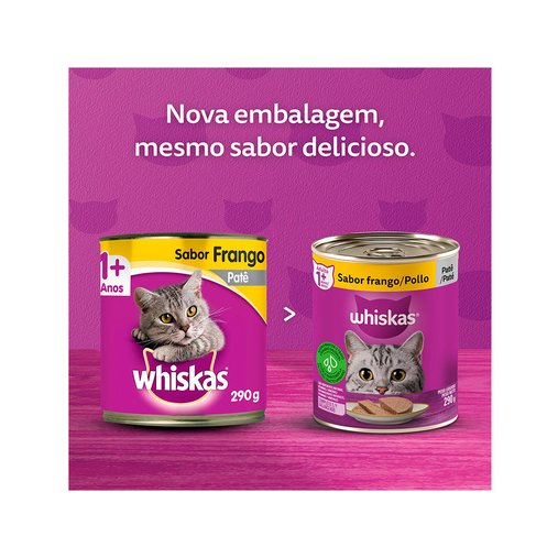 Patê Whiskas para Gatos Sabor Frango 290g