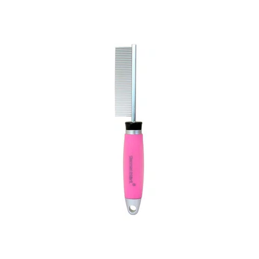 Pente Fino Germanhart 40 Dentes Gel Rosa para Cães e Gatos