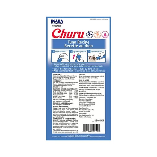 Petisco Churu para Gatos sabor Atum com 4 unidades 56g