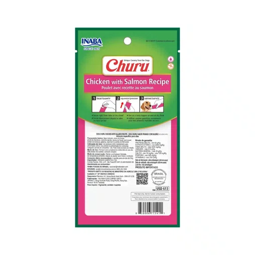 PETISCO CHURU FRANGO COM SALMAO PARA CAES 56G