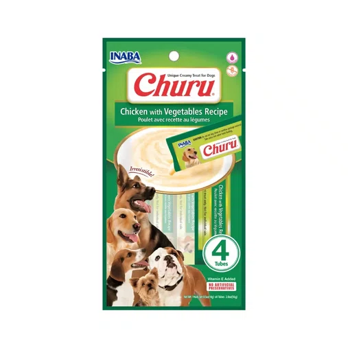 PETISCO CHURU FRANGO COM VEGETAIS PARA CAES 56G