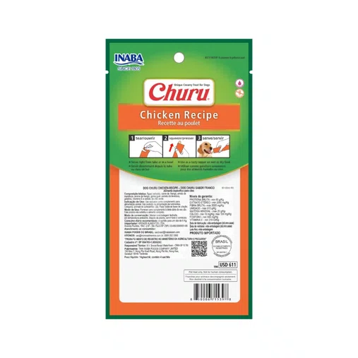 PETISCO CHURU FRANGO PARA CAES 56G