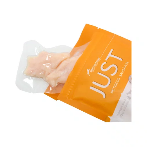 Petisco Just para Cães e Gatos Sabor Peito de Frango Cozido 55g