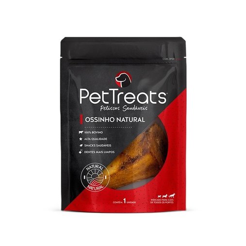 Petisco Natural PetTreats Ossinho Shrink para Cães