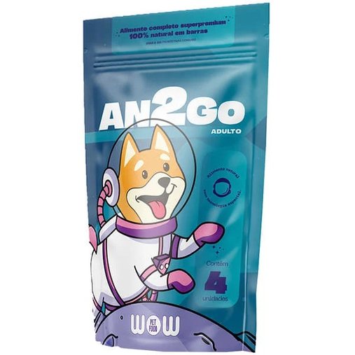 Petisco Natural WOW AN2GO para Cães Adultos com 4 unidades