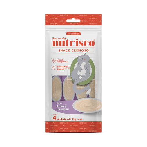 PETISCO NUTRISCO ATUM E BACALHAU GATO 56G