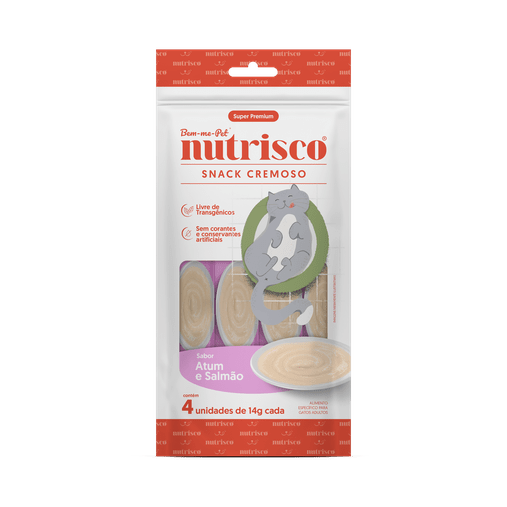 PETISCO NUTRISCO ATUM E SALMAO GATO 56G